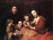 REMBRANDT Harmenszoon van Rijn Family Group France oil painting reproduction